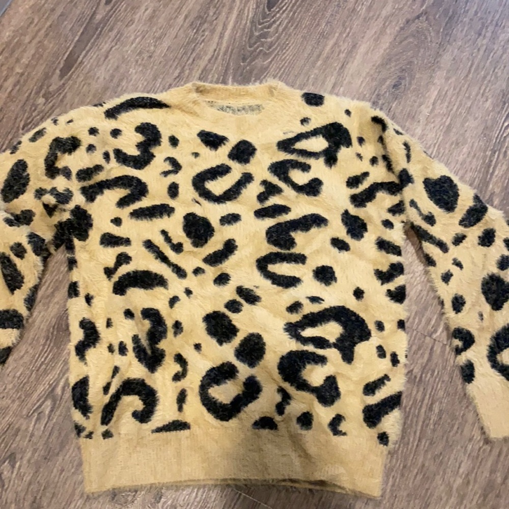 Cheetah print sweater